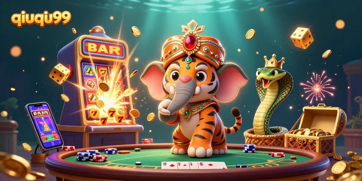 Experience thrilling poker games at qiuqiu99 with vibrant 3D cartoon action and casino excitement.