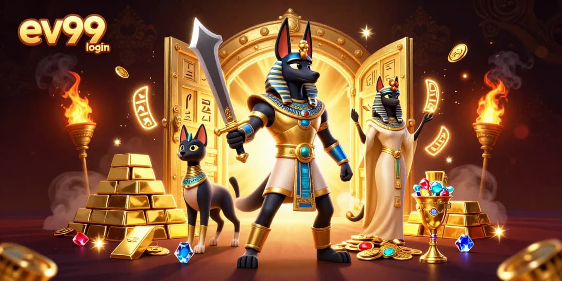 Experience ev99 login for thrilling casino adventures with Anubis and treasures galore.