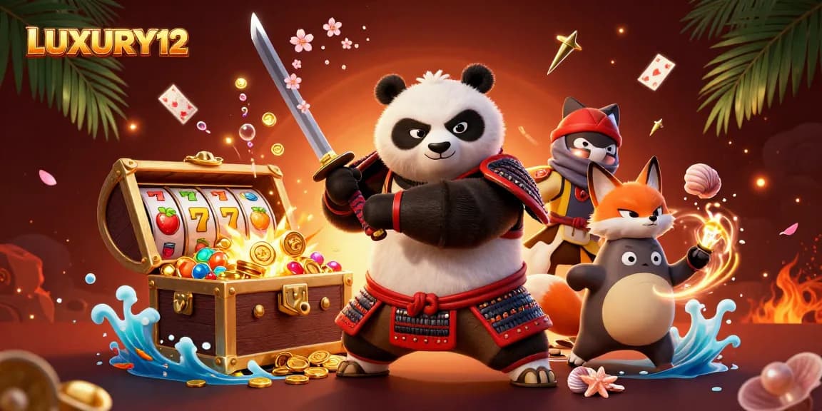 LUXURY12 offers thrilling online slot action with vibrant 3D characters amidst a wealth of gaming elements.