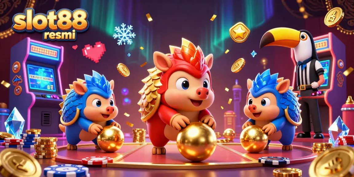 Mainkan slot88 resmi dengan rival pangolin berarmor di arena yang luar biasa ini.