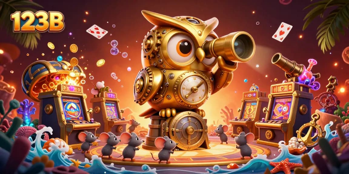Experience the thrilling games at 123B with vibrant characters and dynamic casino action.