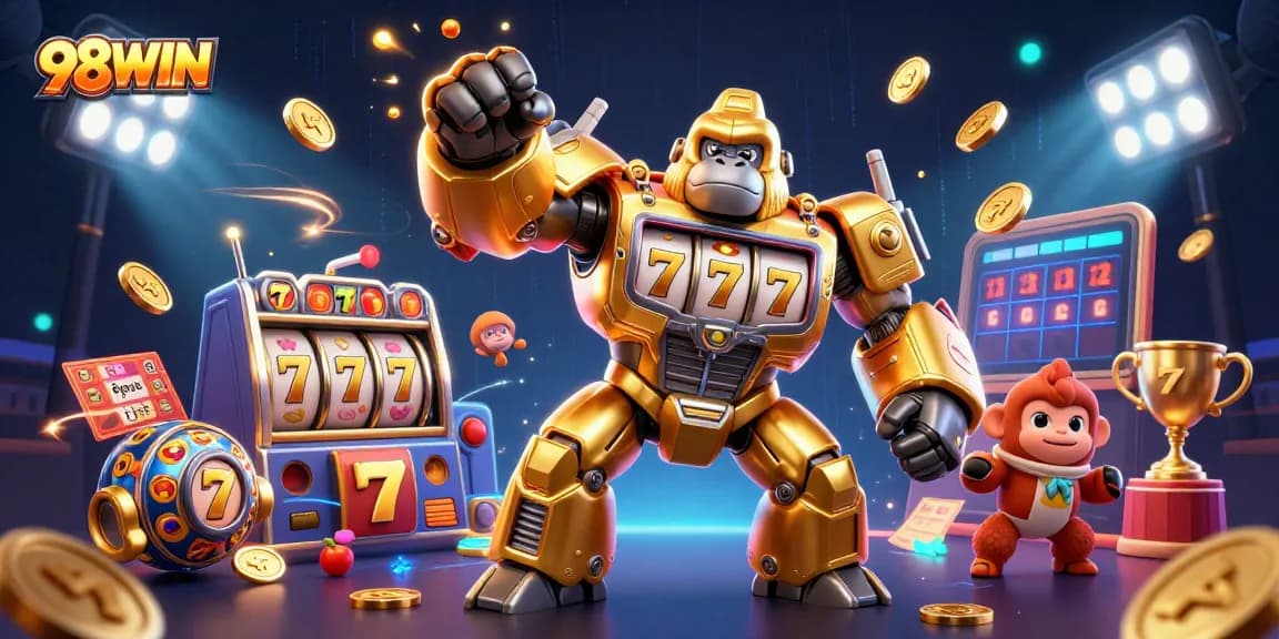 Experience thrilling gameplay at 98WIN with vibrant 3D slot-focused casino action.