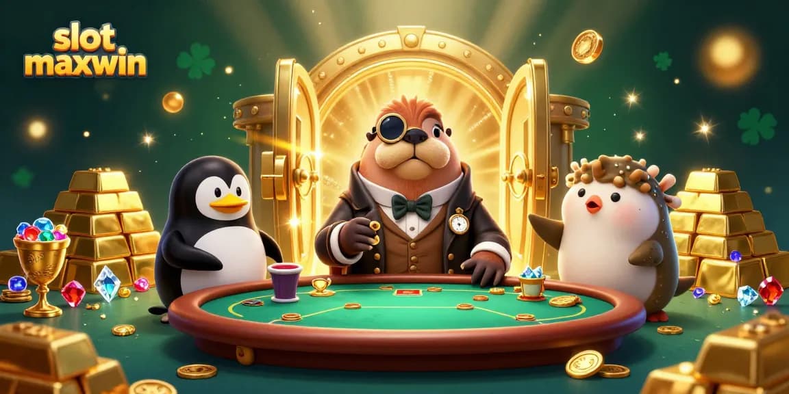 Manfaatkan peluang menang besar dengan slot maxwin dalam ilustrasi kasino bawah laut yang penuh warna.