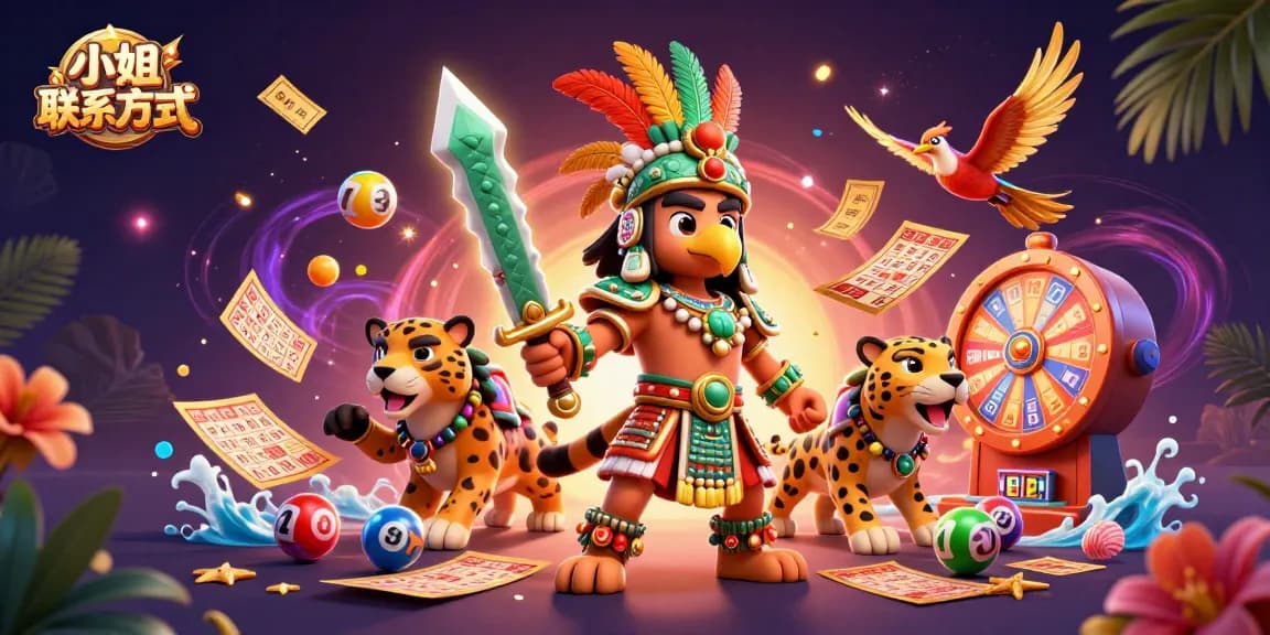 Engage with 小姐联系方式 through dynamic lottery action in a vibrant casino scene.
