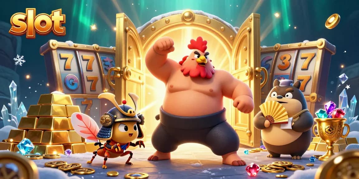Memenangkan slot terbaik dengan karakter unik di latar belakang mengesankan.