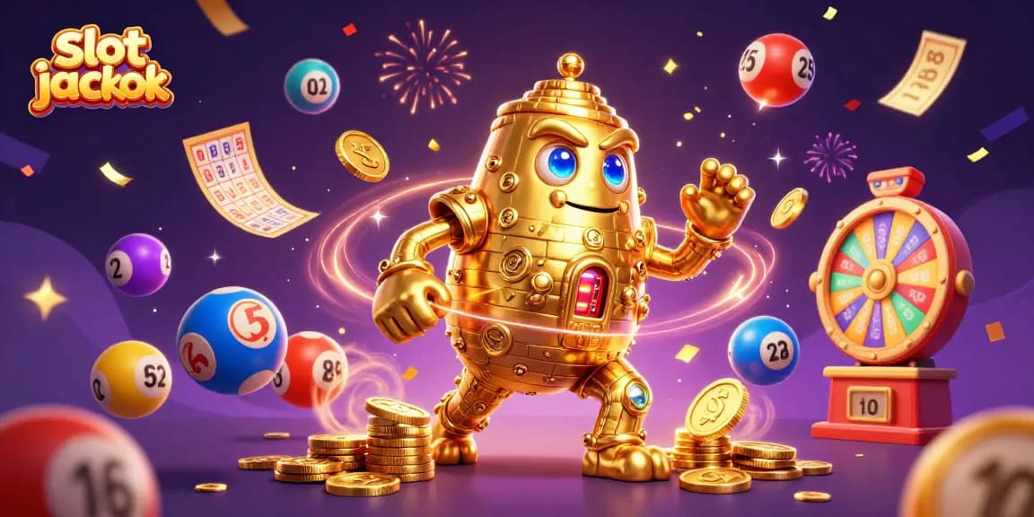 Slot jackpot yang menang di Heroslot88 dengan golem emas dan elemen permainan menyenangkan.