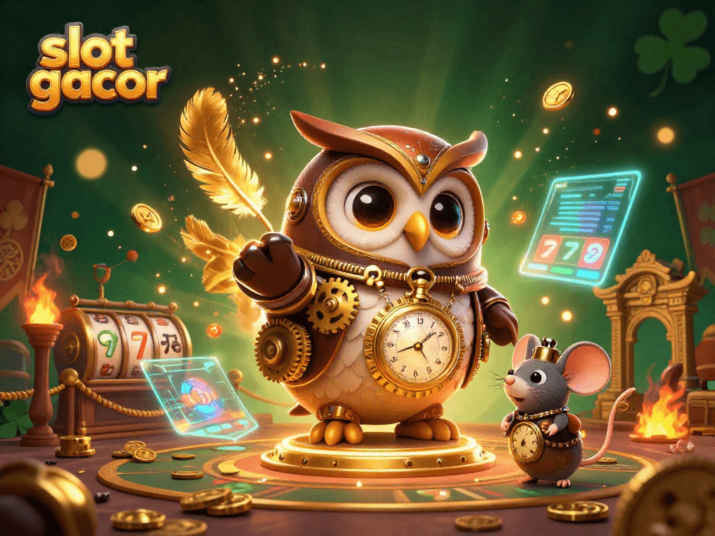 Engage in thrilling gameplay with slot gacor under vibrant 3D elements and characters.