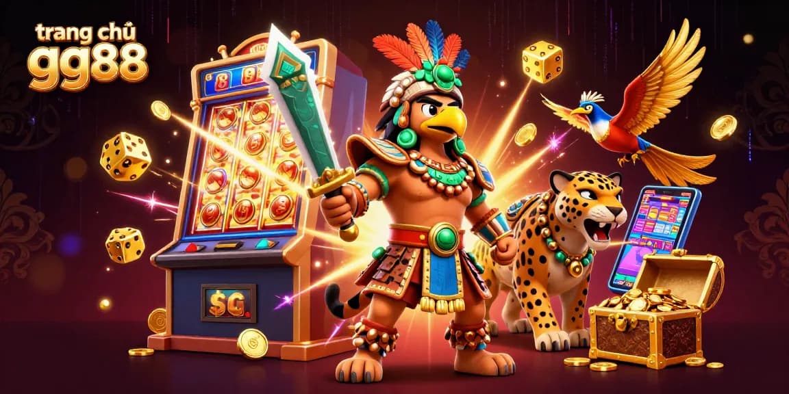 Experience jackpot thrills at trang chủ gg88 with vibrant casino elements and dynamic characters.