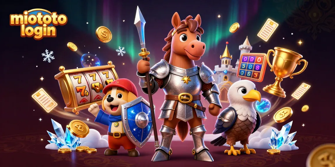 Experience thrilling gameplay at miototo login with our vibrant casino scene, showcasing action-packed slot adventure elements.