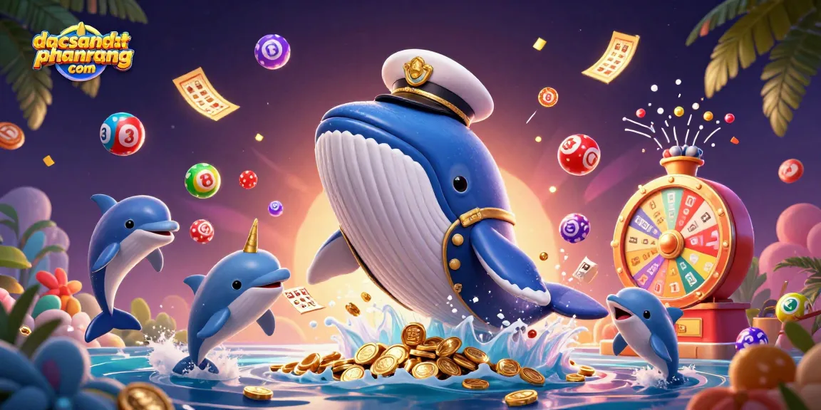 Experience thrilling bets at dacsandatphanrang com with iconic whales and vibrant casino elements.