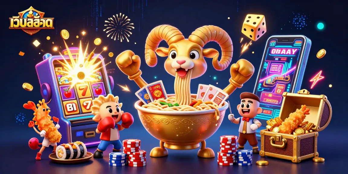 Experience thrilling เว็บสล็อต action with engaging 3D characters in a vibrant casino scene.