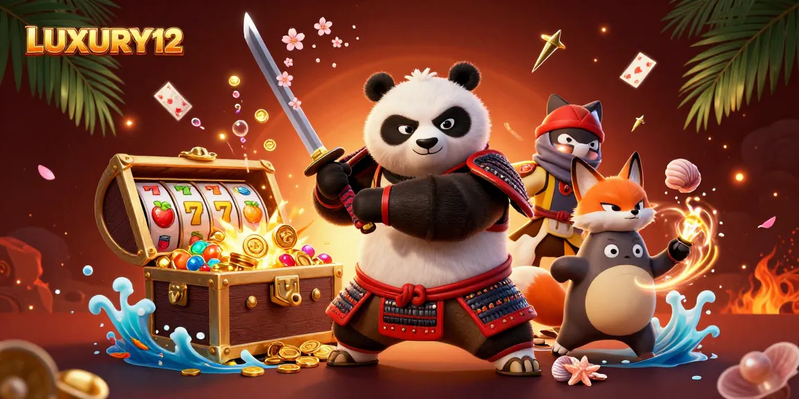 LUXURY12 offers thrilling online slot action with vibrant 3D characters amidst a wealth of gaming elements.