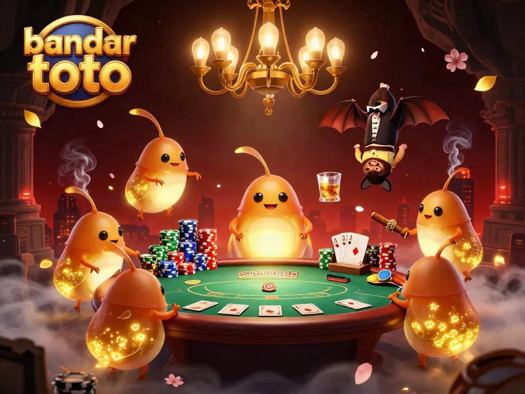 Bermain di bandar toto dengan suasana kasino yang hidup dan ceria.