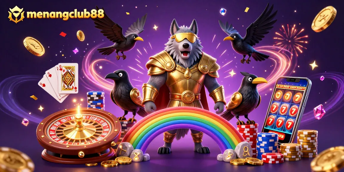 Experience winning strategies with menangclub88 in a magical casino scene full of action and excitement.
