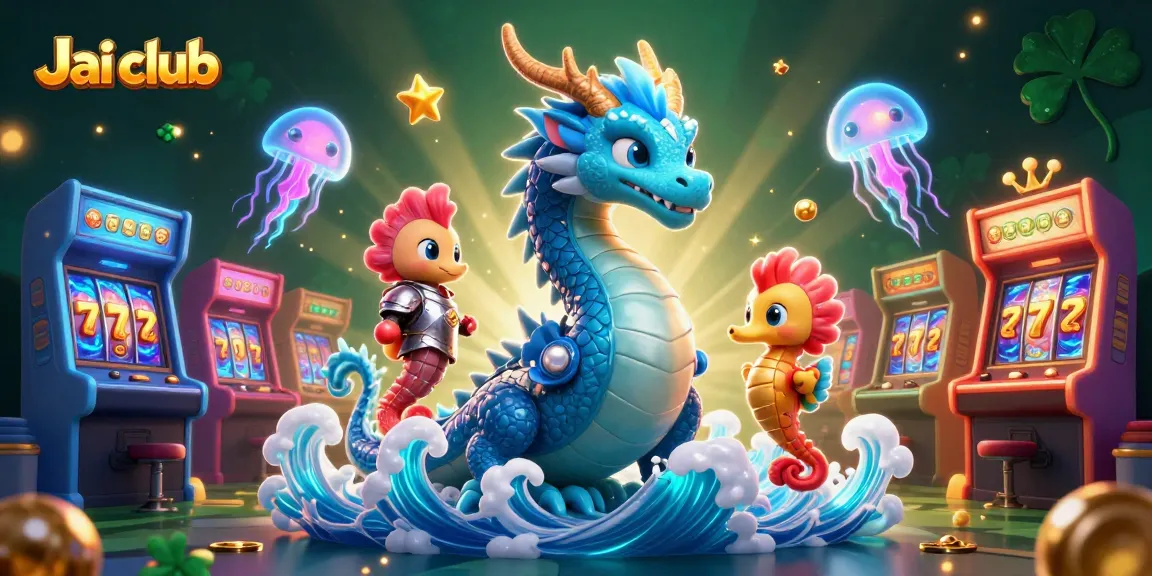 Play exciting games at Jai club through this immersive illustration showcasing vibrant gaming experiences.