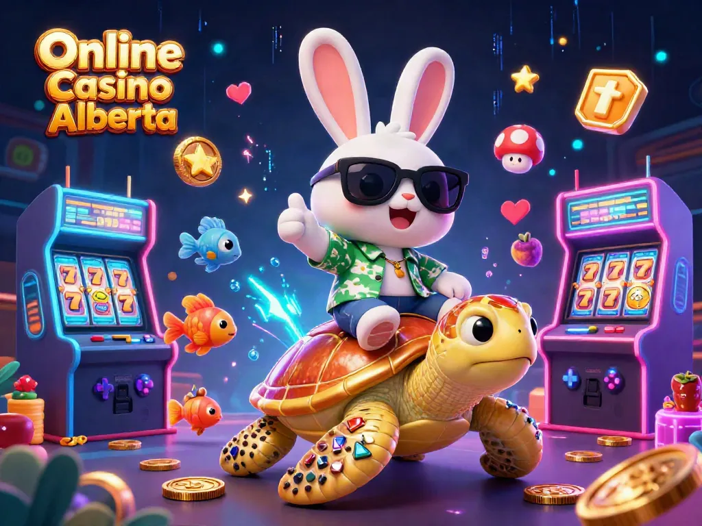 Engage in thrilling play at Online Casino Alberta with colorful gaming elements and lucky characters.