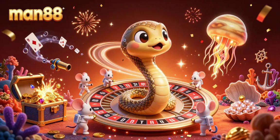 Experience thrilling bets at man88 with a cosmic dealer in a vibrant casino universe.