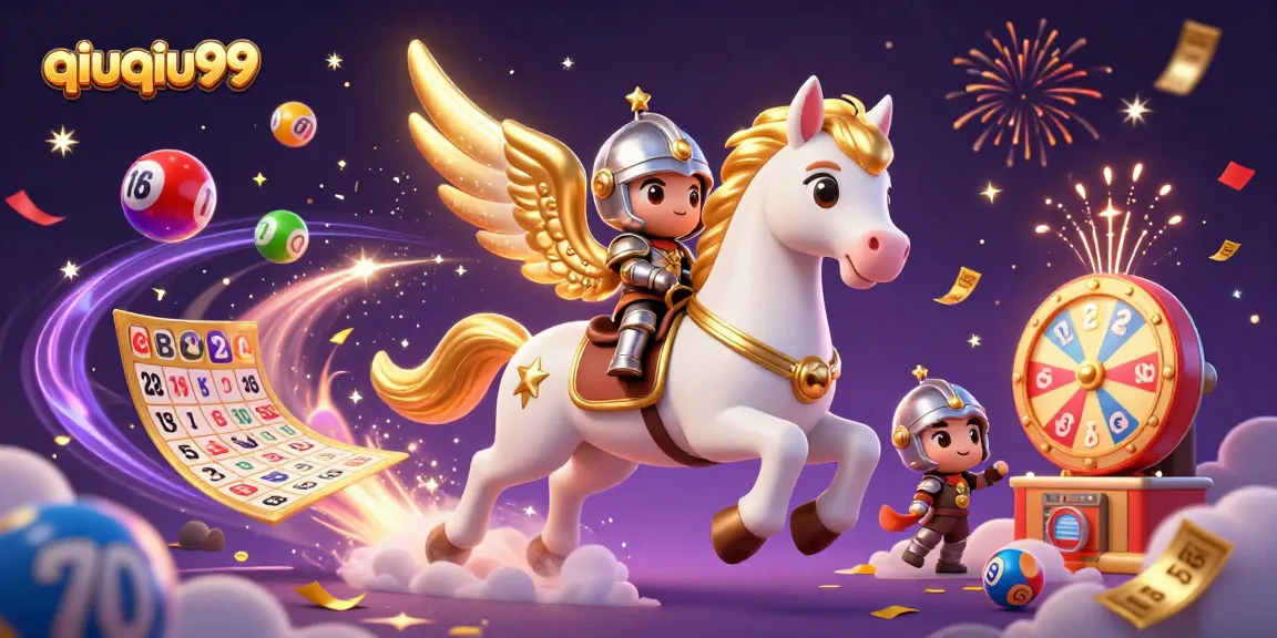Win big with qiuqiu99 at the online casino, featuring exciting lottery elements and vibrant characters.