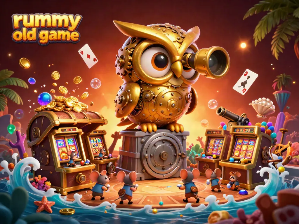 Rummy Old Game yang penuh dengan elemen menarik di kasino dan visual yang kaya.