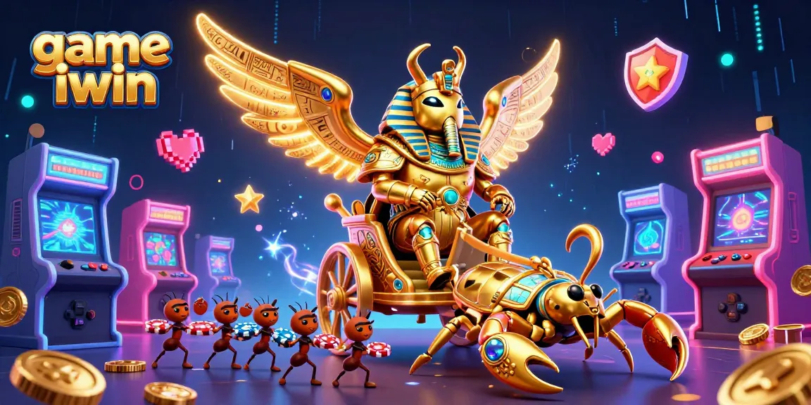 Play the exciting game iwin, featuring colorful characters and dynamic casino elements in a vibrant 3D scene.