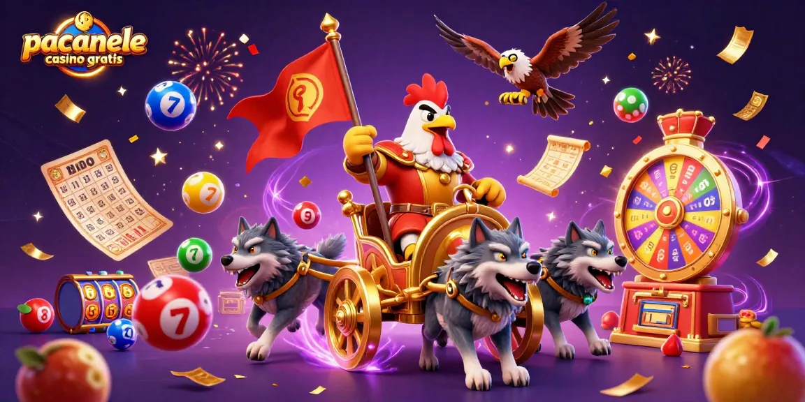 Joacă păcănele casino gratis cu personaje amuzante într-o ilustrație vibrantă