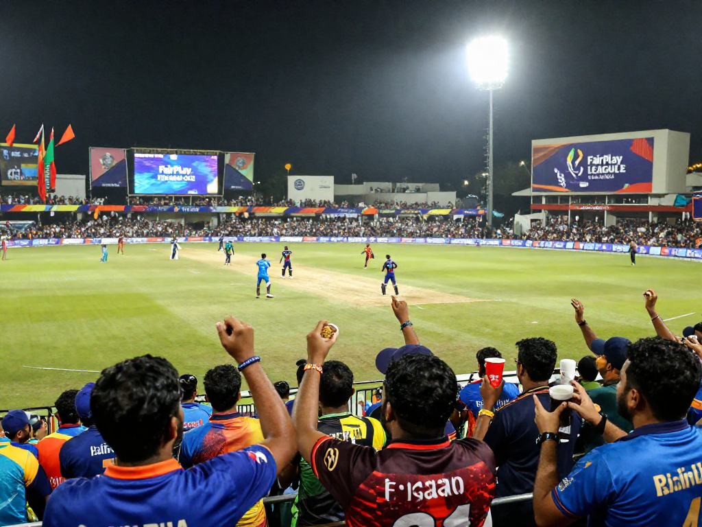Fair play in action at a lively IPL cricket match with enthusiastic fans and players.