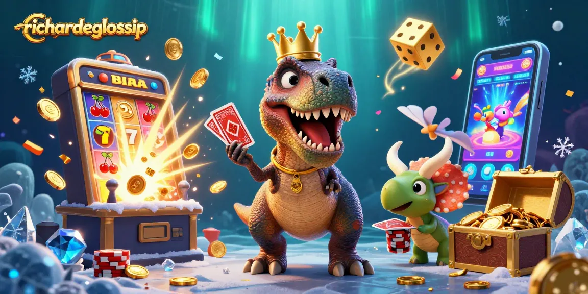 Menghitung peluang menang bersama richardeglossip dengan T-Rex ramah, pterodactyl dan baby triceratops bermain slot.