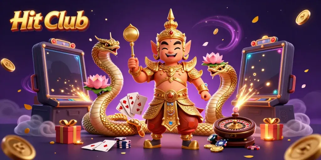 Experience the excitement of Hit Club with golden guardians and thrilling casino games.