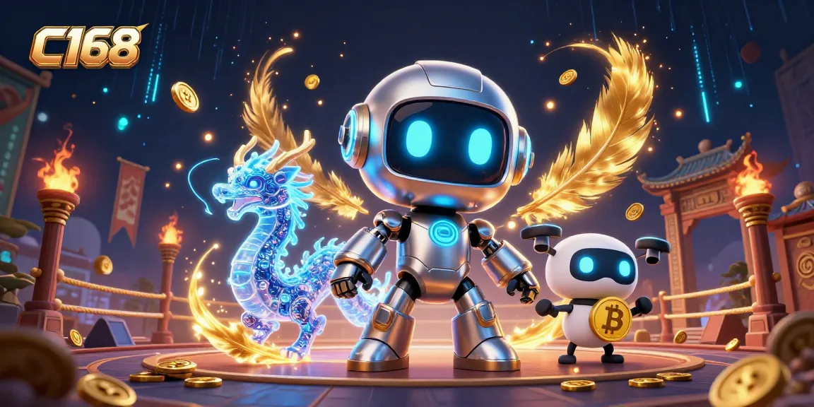 C168 offers a vibrant invitation to gaming with an 8K quality digital 3D scene highlighting key characters.