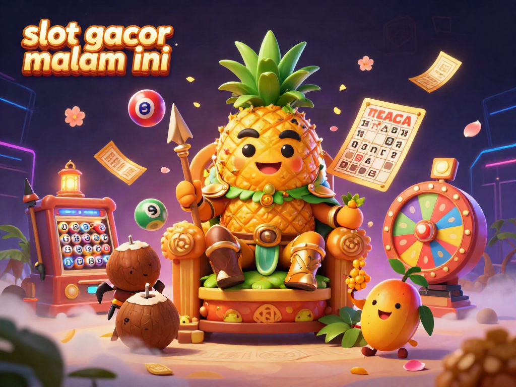 Menangkan permainan dengan "slot gacor malam ini" dalam suasana kasino penuh warna dan keceriaan.
