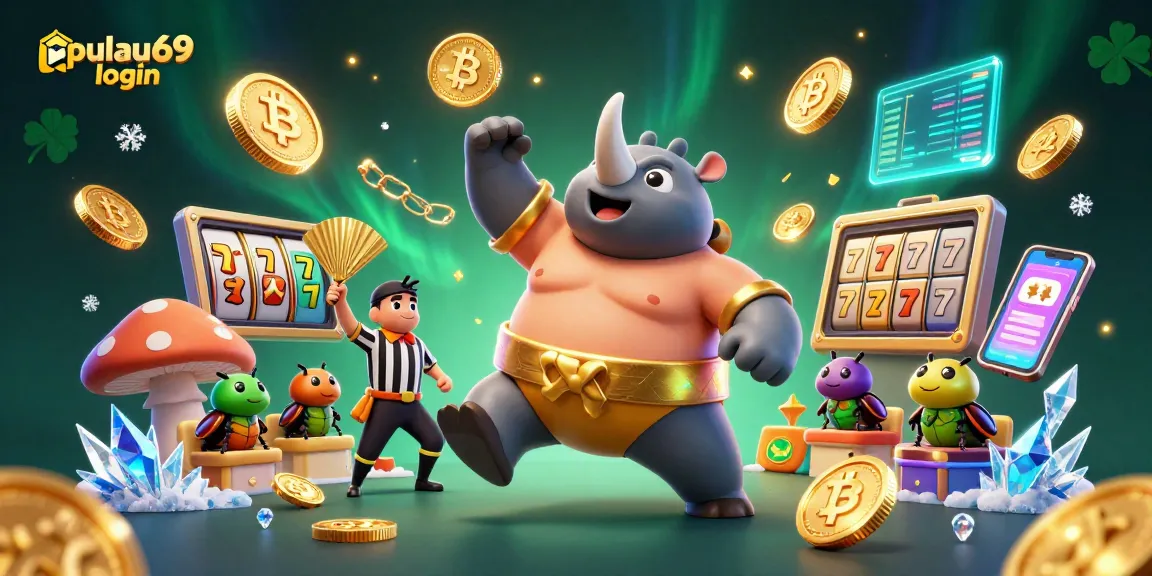 Experience exciting gameplay with pulau69 login and dynamic action in this vibrant casino illustration.