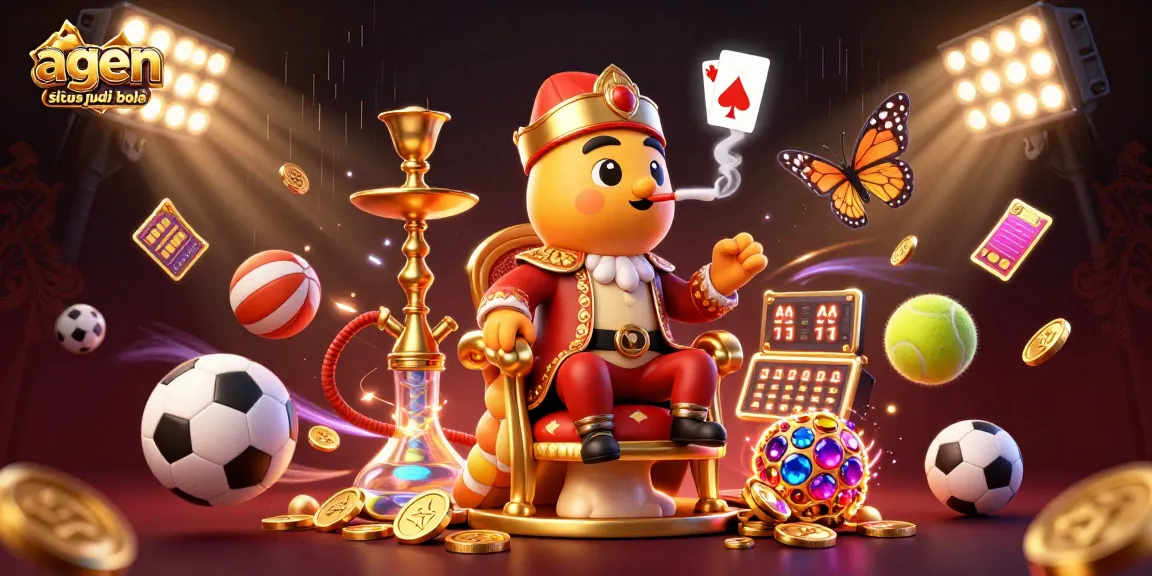 Experience the excitement of agen situs judi bola with vibrant sports themes and casino elements.