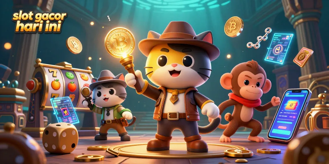 Menangkan slot gacor hari ini dengan artefak kasino emas dalam ilustrasi 3D penuh detail.